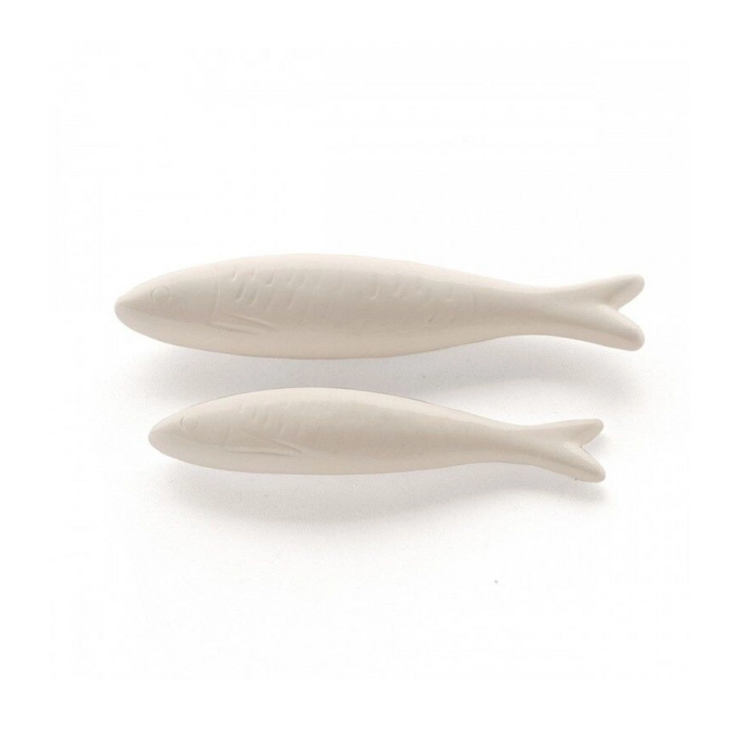 Lot de 2 sardines en céramique