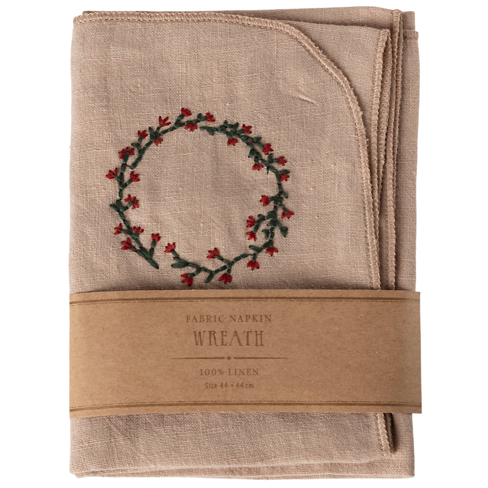 Serviette de table Maileg couronne de Noël