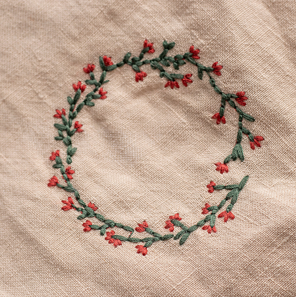 Serviette de table Maileg couronne de Noël