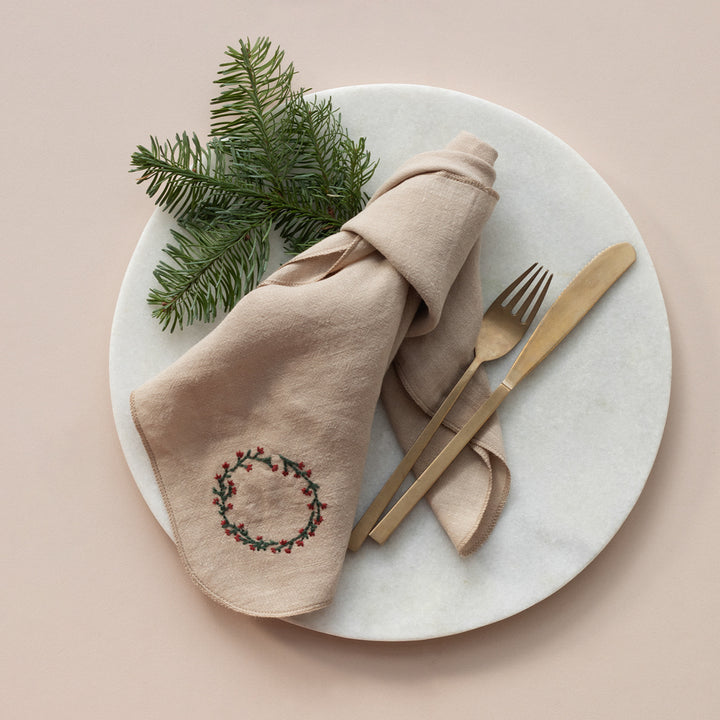 Serviette de table Maileg couronne de Noël
