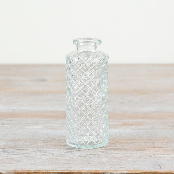 Square glass soliflore