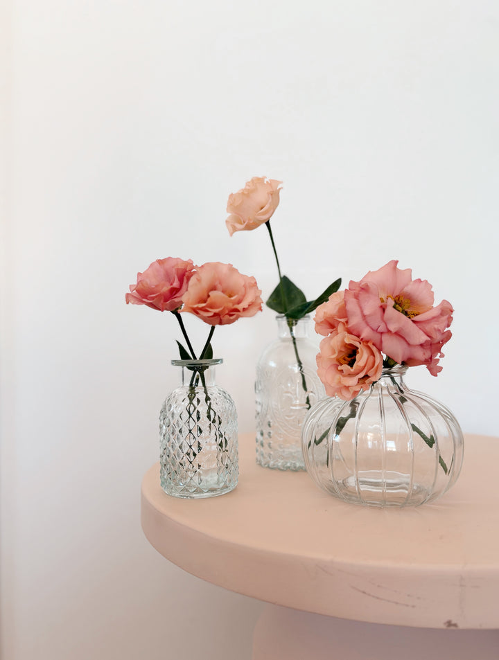 Glass bud vase