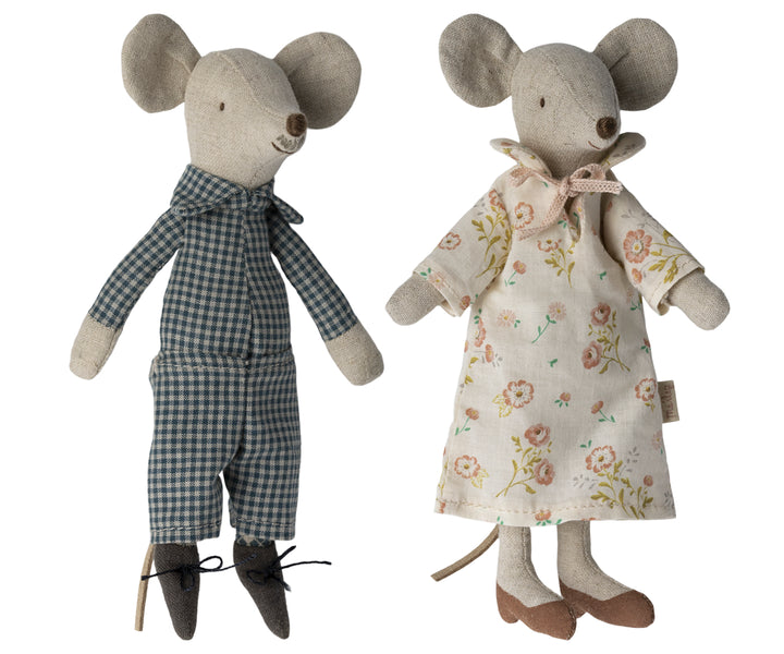 Souris grands-parents dans leur boîte à allumettes Maileg