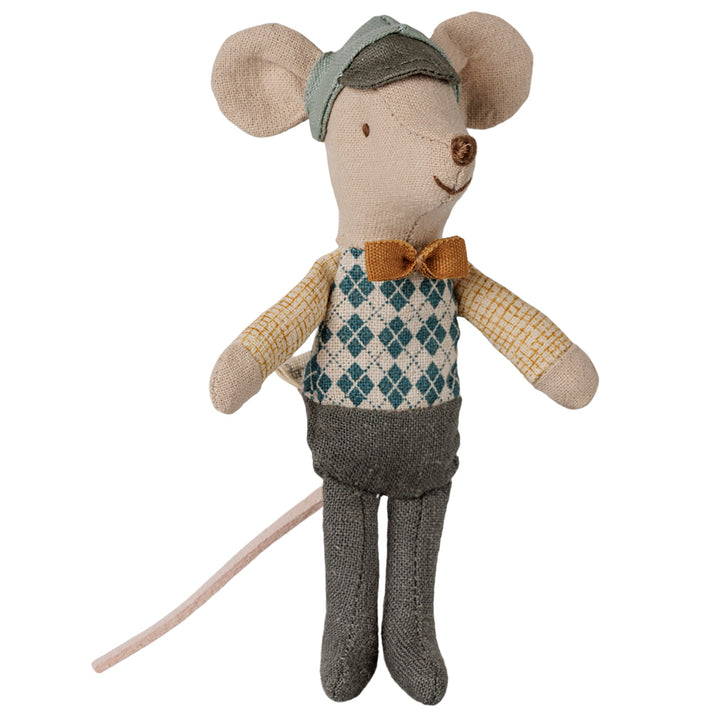 Souris au volant petit frère Maileg