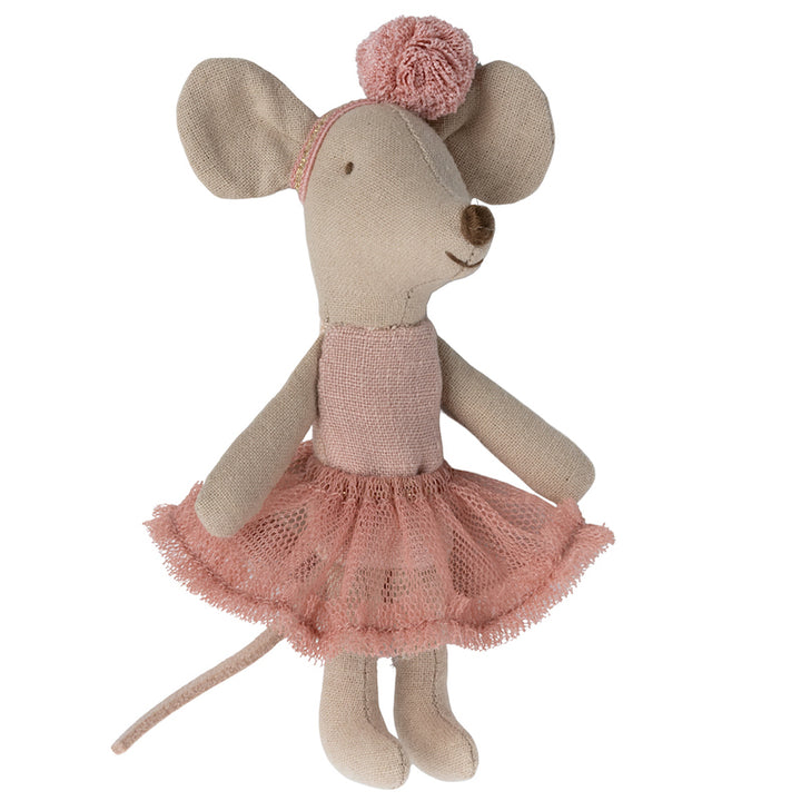 "Maileg" Little Sister Ballerina Mouse - Pink