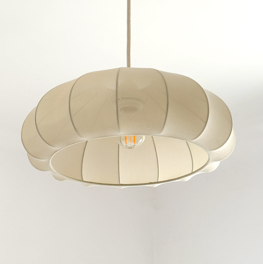 Suspension Pivoine ronde en tissu L