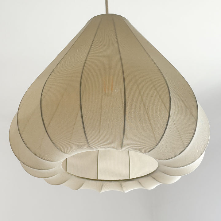 Suspension meringue en tissu beige L
