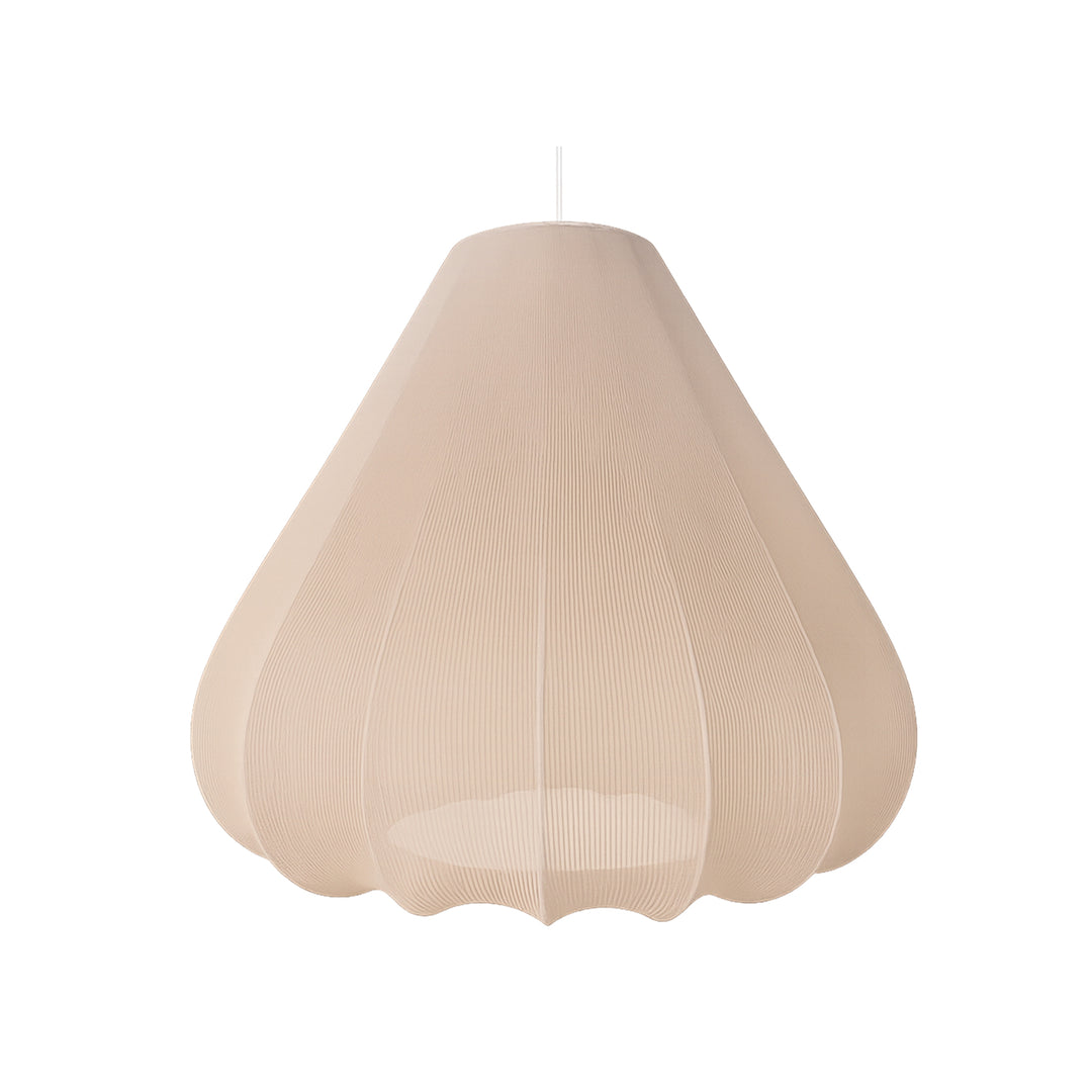 Suspension meringue en tissu beige L