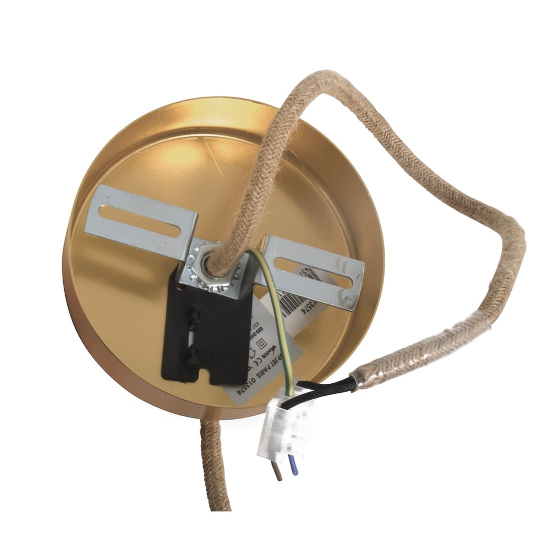White electrical system twisted cotton cable