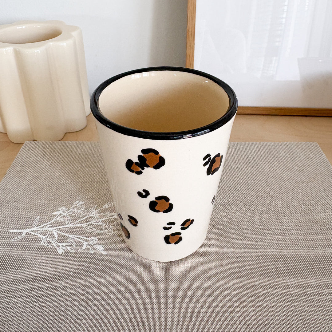 Mug léopard - Fabriqué main en France