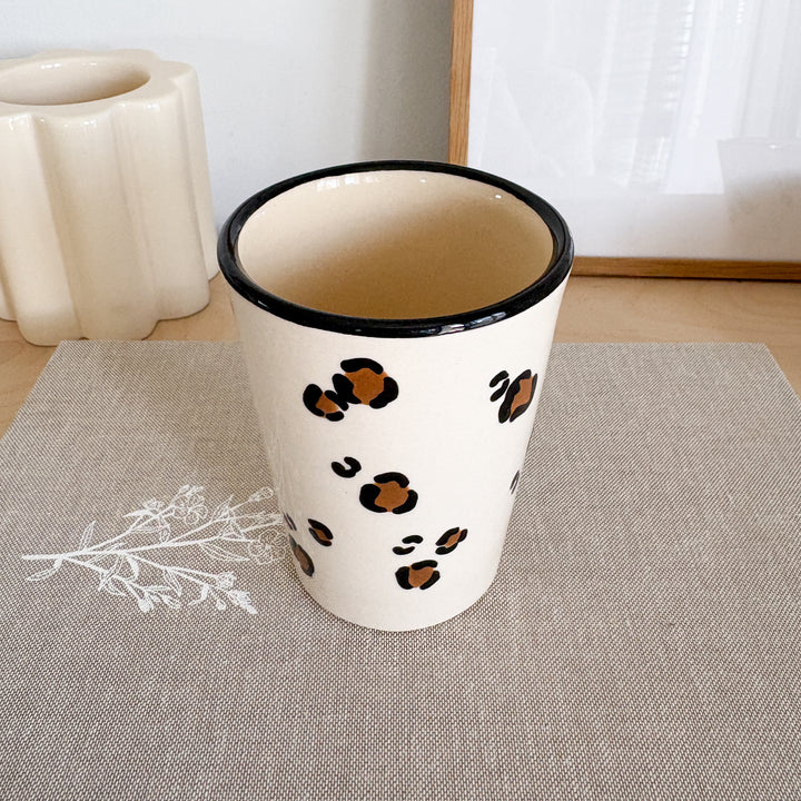 Mug léopard - Fabriqué main en France