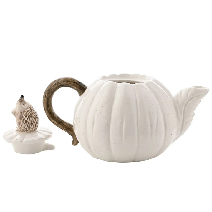 Théière citrouille et hérisson