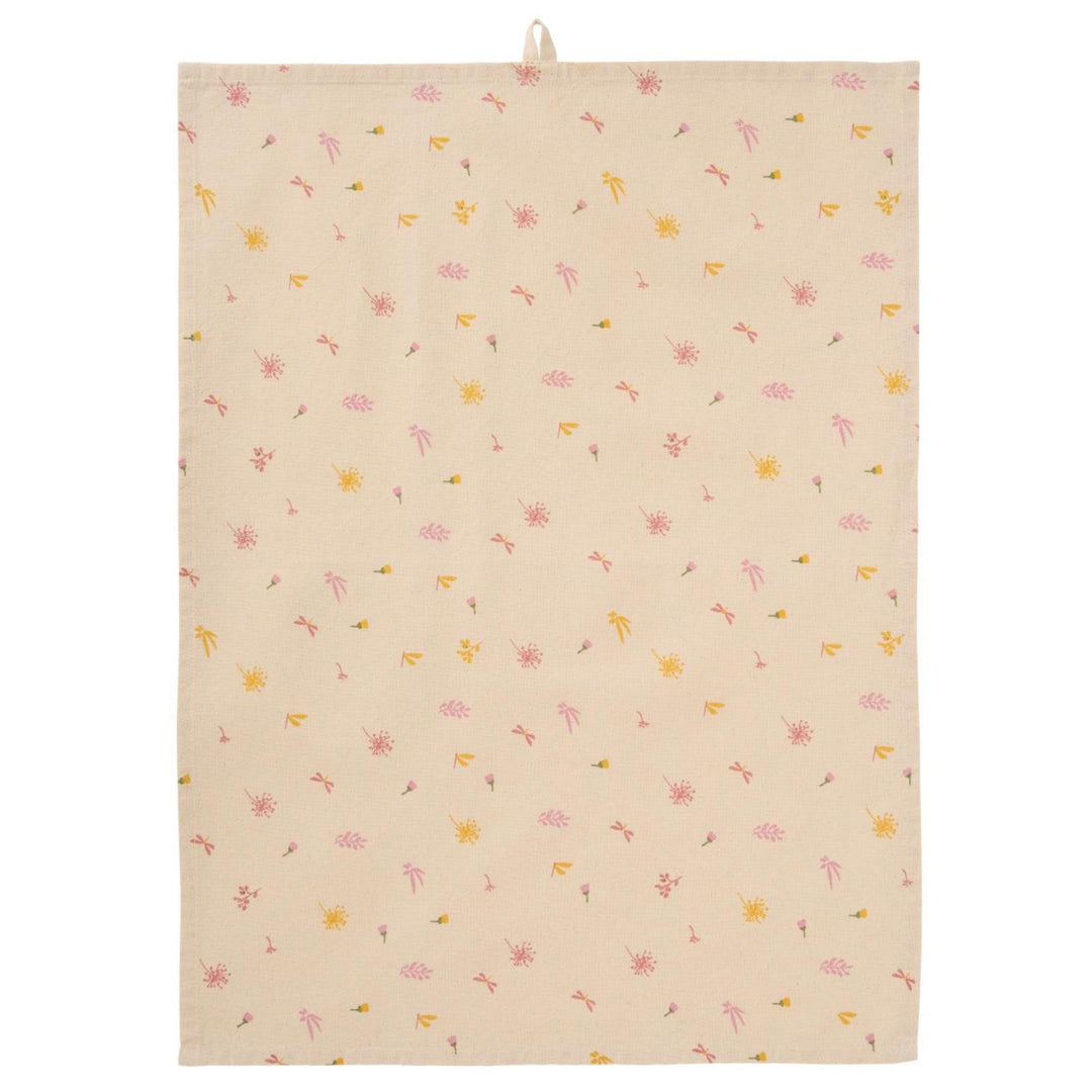 Autumn-themed cotton tea towel