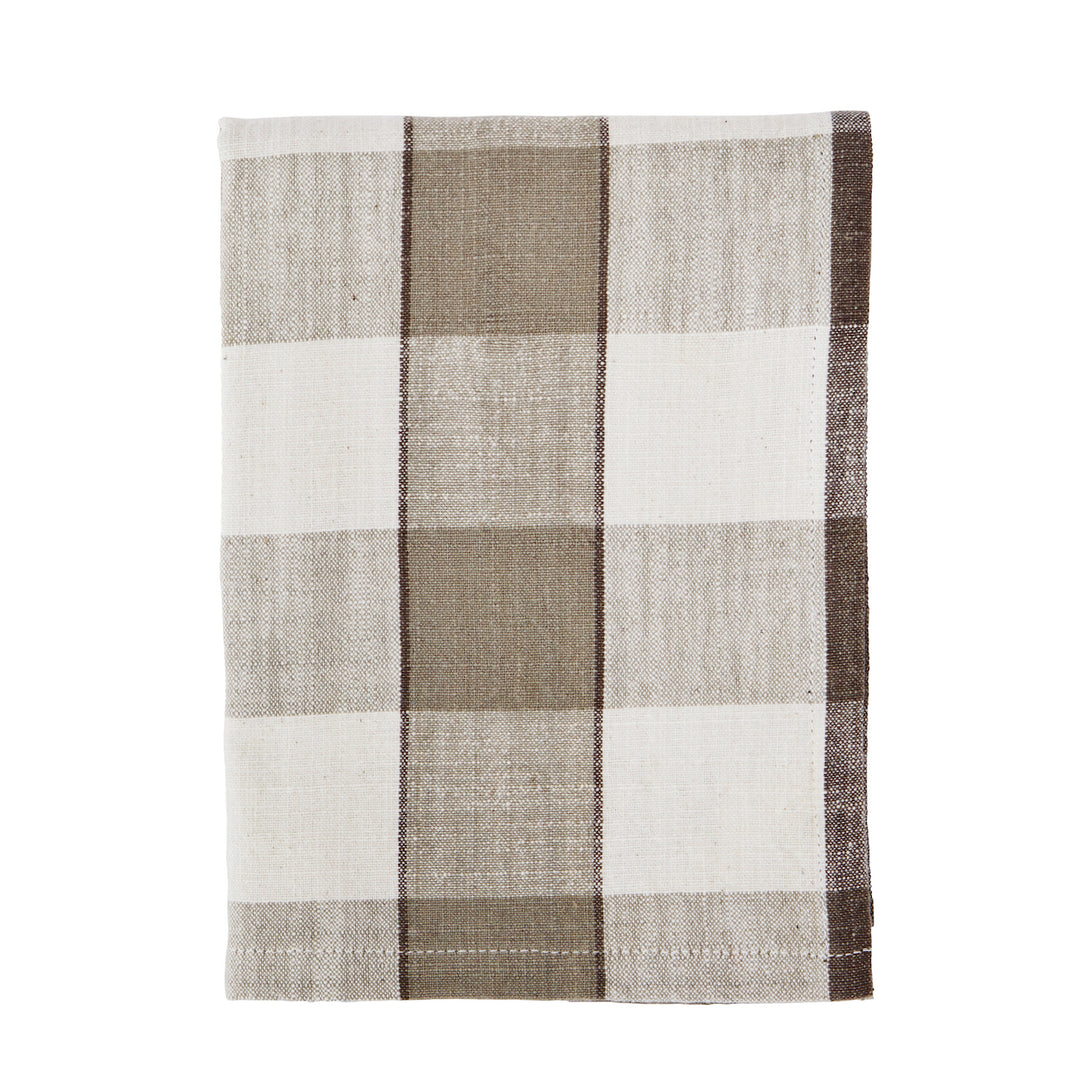 Large check tea towel "Madam Stoltz"