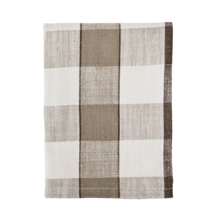 Large check tea towel "Madam Stoltz"