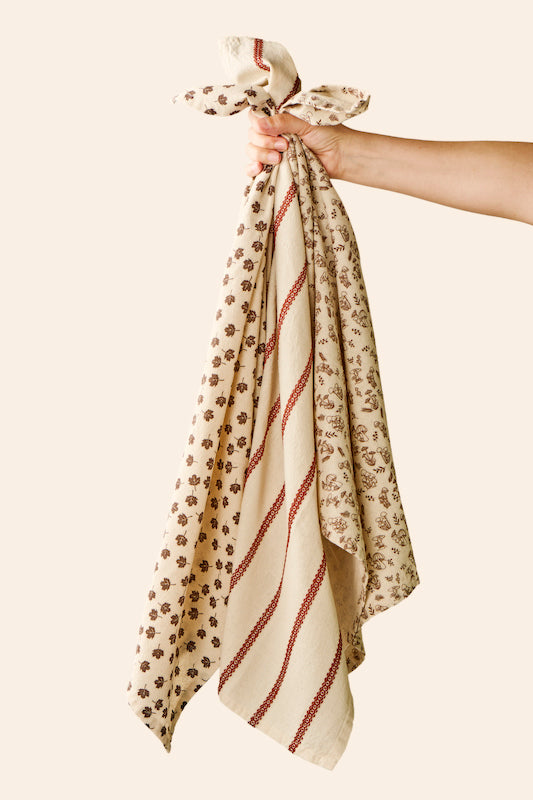 Torchon sur le thème de l'automne en coton