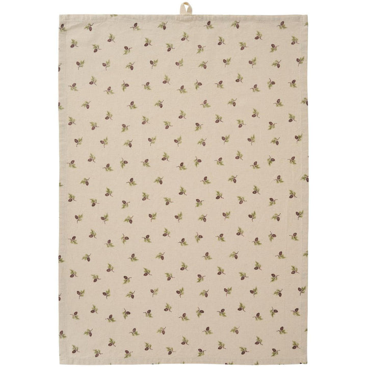 Torchon pommes de pin en coton