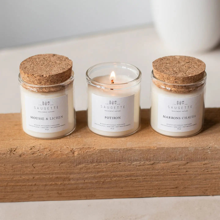 Coffret bougies d'automne Saugette