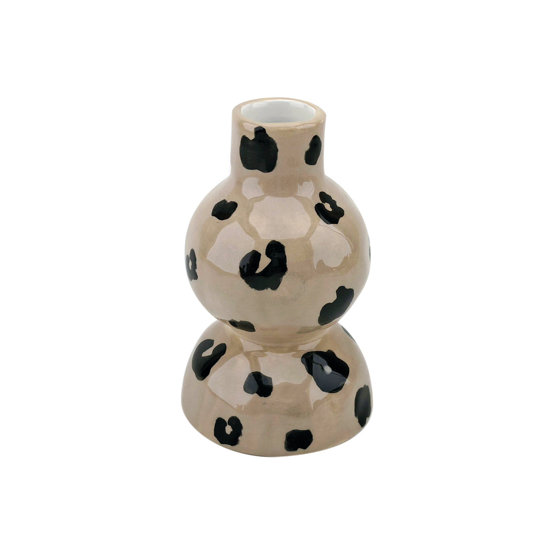 Vase motif Léopard en céramique