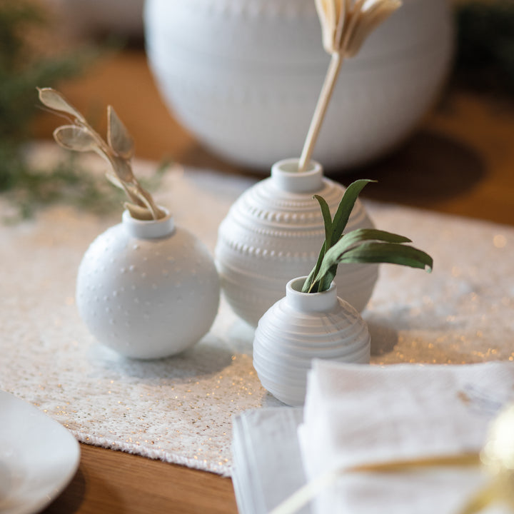Lot de 3 vases boules de Noël Rader