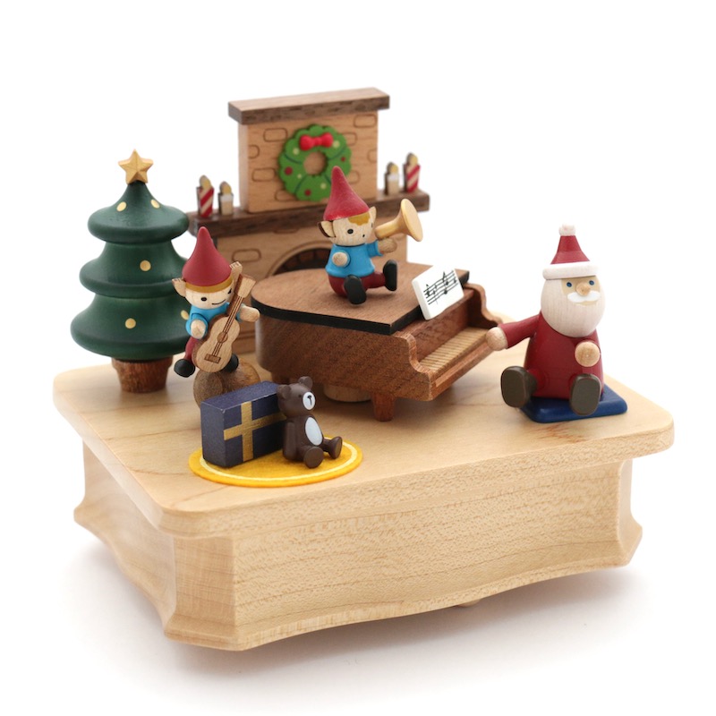 Boîte à musique en bois - Marché de Noël I Wooderful Life I Les